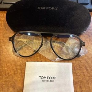 Tom Ford FT5972 B 002 BB Matte Black 54 mm Men's Eyeglasses - Picture 1 of 8