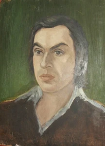 Vintage oil painting man portrait - Picture 1 of 11