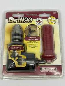 Milescraft Bohrer 90 rechtwinkliger Aufsatz für Bohrer 3/8" Zoll & größer versiegelt - Bild 1 von 2