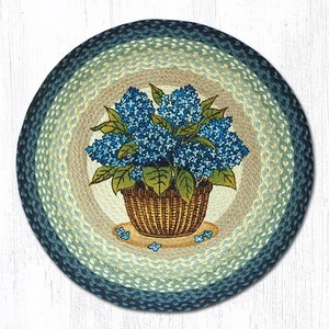 Parche redondo Earth Rugs RP-362 azul hortensia 27" x 27" - Imagen 1 de 1