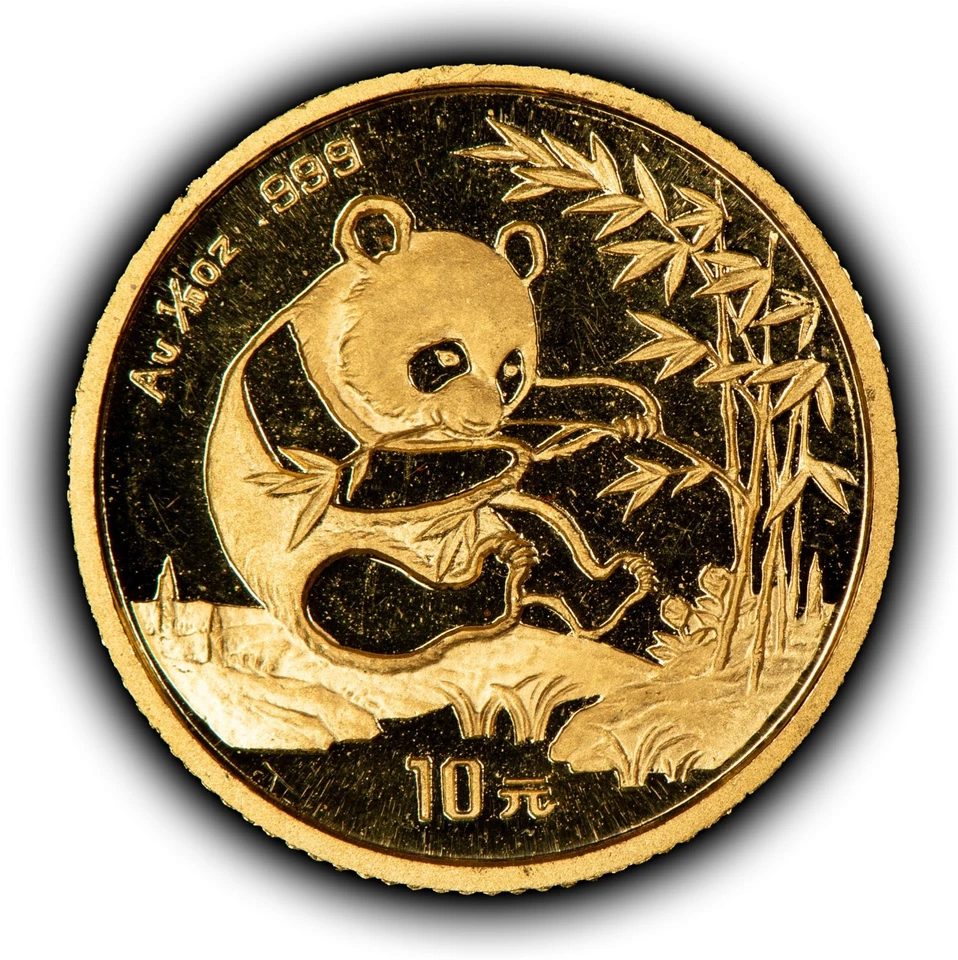Moneda panda de oro China 1994 10 yuanes 1/10 oz - décima onza - SKU-G5958 Foto 1 de 4