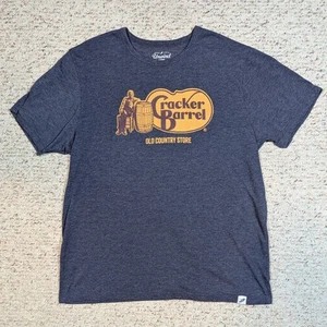 Cracker Barrel T-Shirt Herren XXL blau/grau Unwind Old Country Restaurant Tee - Bild 1 von 5