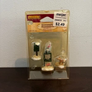 Lemax Scatola Giornale Accessori Set di 3 Personaggi Decorazione Natalizia Villaggio Natale - Foto 1 di 2
