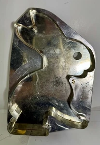 Large Antique/Vintage Rabbit Bunny Tin Cookie Cutter Metal Tin (RD14) - Picture 1 of 19