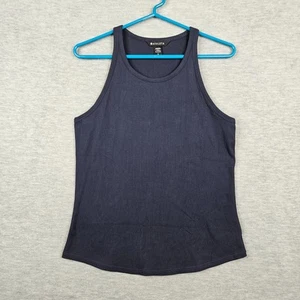 Camiseta sin mangas Athleta para mujer azul marino acanalada cuello redondo talla L - Imagen 1 de 9