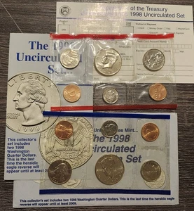 1998 P and D Mint Set Sets- Envelope/COA Complete - Picture 1 of 3