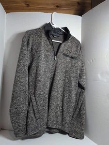 Eddie Bauer 1/4 Zip Fleece gefüttert grau Pullover Herren Medium - Bild 1 von 16