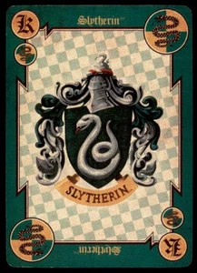 Tarjeta de póker 2015 Harry Potter Warner Bros. Hogwarts Crests Slytherin #KING - Imagen 1 de 2