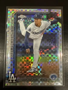 2025 Topps Chrome X-Fractor - Yoshinobu Yamamoto #179 Dodgers - Bild 1 von 10