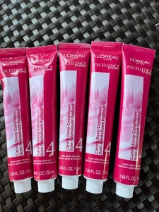 NEW Lot Of 5 Tubes L'Oreal Excellence Creme Caring Deep Conditioner 4 - Picture 1 of 4