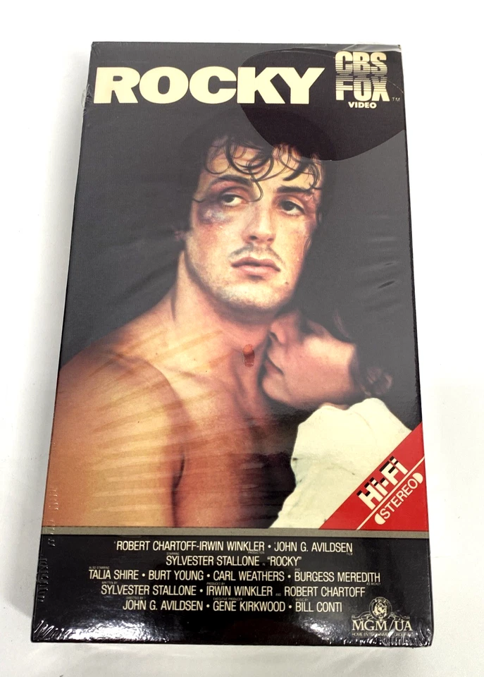 ROCKY VHS Tape Factory Sealed 1976 1984 CBS Fox Video Watermarks RARE - Immagine 1 di 4
