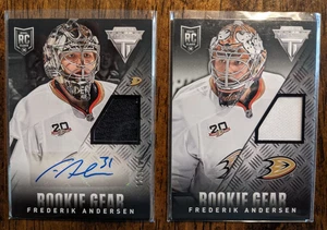 2013-14 Panini Titanium-Frederik Andersen Rookie Gear Auto RA-FA & Jersey RG-FA - Bild 1 von 10