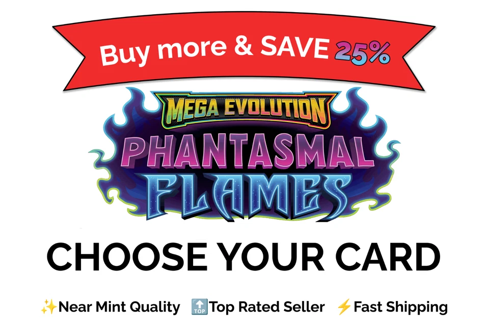Pokémon TCG Phantasmal Flames Choose Your Card Singles | NM Bulk Discount - Image 1 of 1