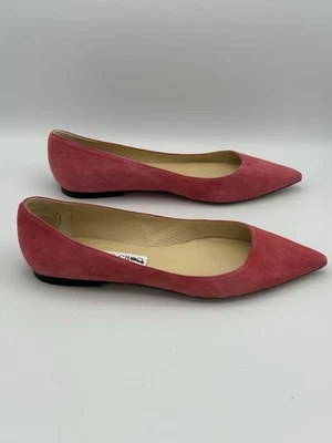 Jimmy Choo Alina Pisos Talla 38 Dragón Fruta Rosa Gamuza Foto 1 de 4