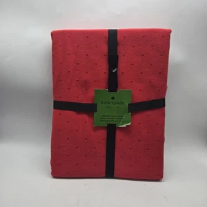 Kate Spade Tablecloth Red Polka Dot 60 x 120 Christmas Valentine's Love *Snag - Picture 1 of 5