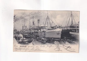 F4312) Cartolina postale, AMBURGO - PORTO con GOVERNATORE PIROSCAFO - 1904 - Foto 1 di 2