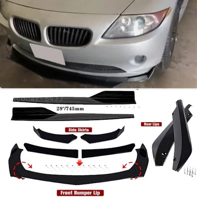 For Z4 E85 E89 2003-2024 Black Front Bumper Chin Lip Spoiler Splitter Body Kit Foto 1 de 4