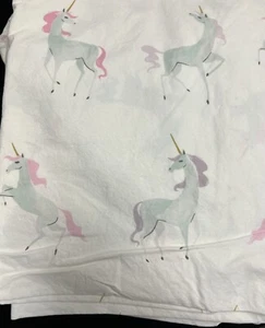 Pottery Barn Kids Mystical Unicorn Full Organic Cotton Sheet Set , Al-5 - Picture 1 of 3