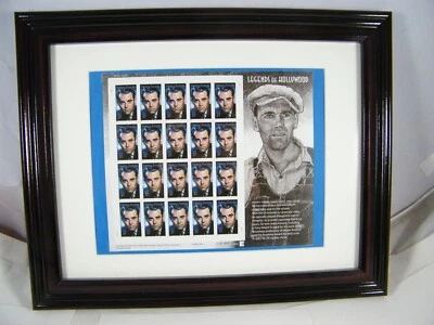 HENREY FONDA LEGENDS OF HOLLYWOOD FRAMED 20 STAMP SHEET 37 CENT 2004 12 X 15 - Image 1 of 4