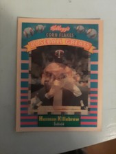 Kellogg’s Corn Flakes Baseball Greats Harmon killebrew Xograph Hall Of Fame Card