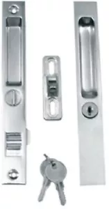 Prime-Line Patio Door Handle Set Chrome Steel - Picture 1 of 1
