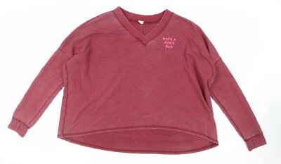 Juicy Couture Womens Pink Cotton Pullover Sweatshirt Size M Pullover - Image 1 of 4