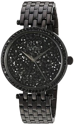 Reloj Caravelle by Bulova 45l147 cristal esfera negra acero inoxidable para dama Foto 1 de 3
