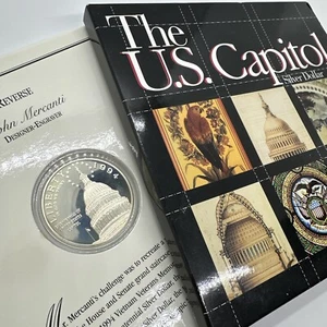 1994 U.S. Capitol Commemorative Silver Dollar Proof Coin US Mint $1 - Picture 1 of 8