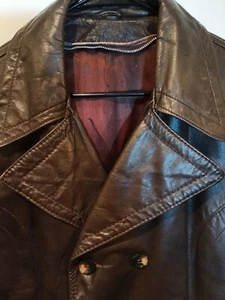 Vintage 50-60er Jahre Lederjacke Markenlos Sehr Gut Verarbeitet!!! Stunner - Bild 1 von 5