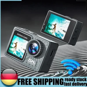 Action camera 5K 4K 60FPS doppio schermo WIFI 170° grandangolare con telecomando - Foto 1 di 12