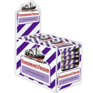 24 x Fisherman's Friend Sugar Free Blackcurrant Menthol Lozenges Sweeteners 25g - Picture 1 of 1