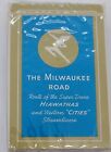 Rare MILWAUKEE ROAD Railroad RR Sealed NOS Deck Blue Promotional Playing Cards