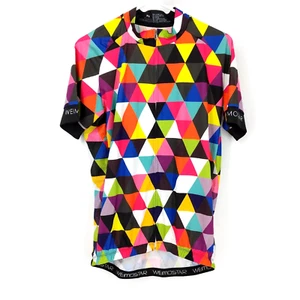 Jersey de ciclismo Weimostar geométrico manga corta cremallera completa multicolor para hombre talla XL - Imagen 1 de 5