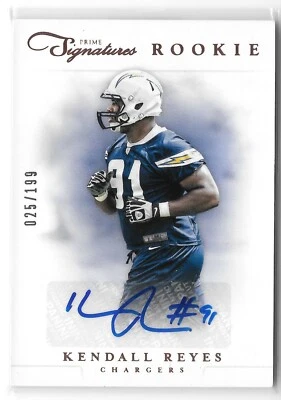 2012 Prime Signatures Rookie Kendall Reyes Auto /199 Chargers - Image 1 of 2
