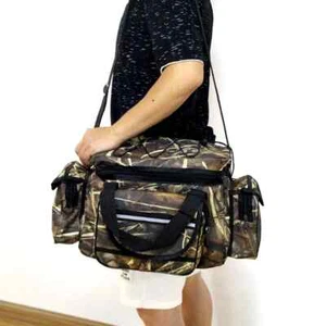Angeltasche Nylon große Kapazität Mehrzweck Tackle Bag zweilagig Schultertasche - Bild 1 von 17