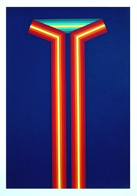 Axel Dick 1935 - Braunschweig / Konkrete Kunst / Siebdruck, signiert / Ex 28/50 - Bild 1 von 4