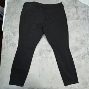 Creative Soul Jeans BRAND NEW Women's Size 24 Black Stretch Tapered - Picture 1 of 15