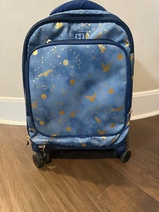 Pottery Barn Harry Potter Enchanted Night Sky Carry On Luggage Pre Owned - Picture 1 of 5