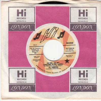AL GREEN - OH ME, OH MY (DREAMS IN MY ARMS) - MINT PROMO 45 - UNPLAYED NEW - Image 1 of 2