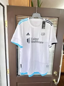 NWT New England Revolution 2021/2022 Away Football Soccer Jersey Kit NEW - Picture 1 of 6