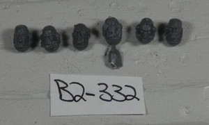Primaris Bare Heads x 6 Intercessor Veteran Space Marine Head Bits Only B2332 - Picture 1 of 2