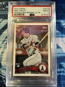 MIKE TROUT 2014 TOPPS RC #US175 SILVER FRAMED ROOKIE CARD /99 PSA GRADED CARD - Picture 1 of 6