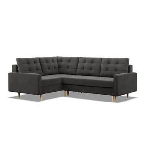 Ecksofa mit Ottomane, Schlaffunktion, Bett, 2 Bettkasten, Links/Rechts BLANK - Bild 1 von 77