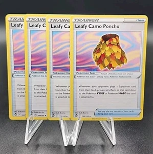 4x Leafy Camo Poncho 160/195 Schwert & Schild Silber Sturm Pokemon Playset - Bild 1 von 1