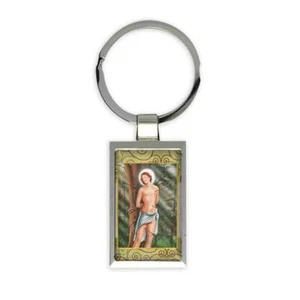 Saint Sebastian : Catholic Keychain Religious Gift - Picture 1 of 1