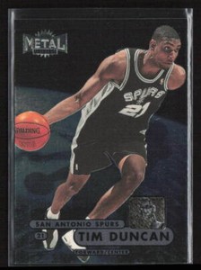 1997 Metal Universe Championship #72 Tim Duncan EX / Near Mint