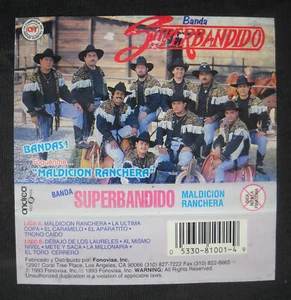 Banda Superbandido 1993 Maldicion Ranchera - Fonavisa - New Cassette - Picture 1 of 2