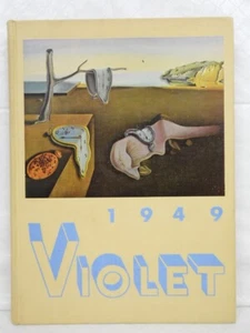 1949 NYU VIOLETT Jahrbuch - College of Arts & Sciences - Salvador Dali Cover - Bild 1 von 12