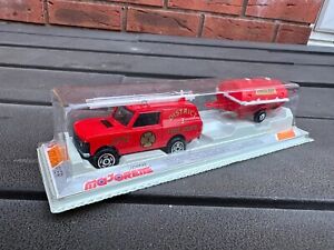 Majorette 376 Range Rover Pompier Fire Rescue Unit - Mint In Original Box Lot 1