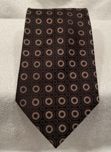Karako Collection Designer 100% Silk Handmade Black Gold Neck Tie NWOT - Picture 1 of 3